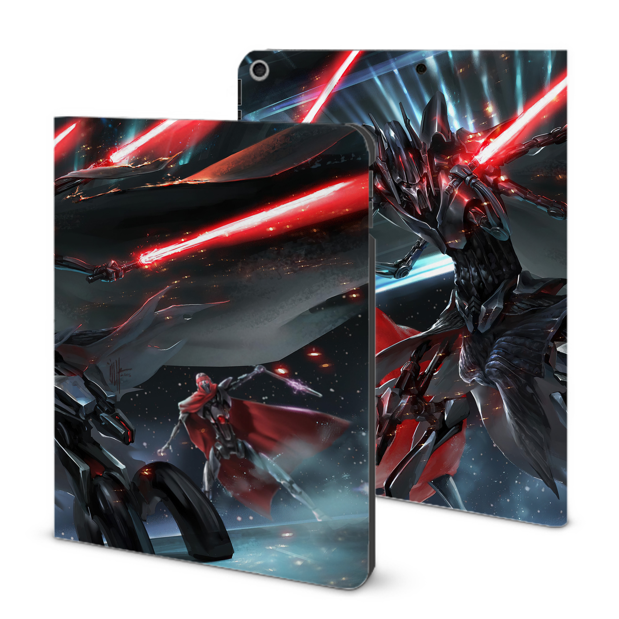 （画像用） スター・ウォーズ Star Wars IPad ケース ブック型 PUレザー TPU 耐衝撃 軽量 薄型 ペン収納なし 全面保護 IPad 各モデル対応